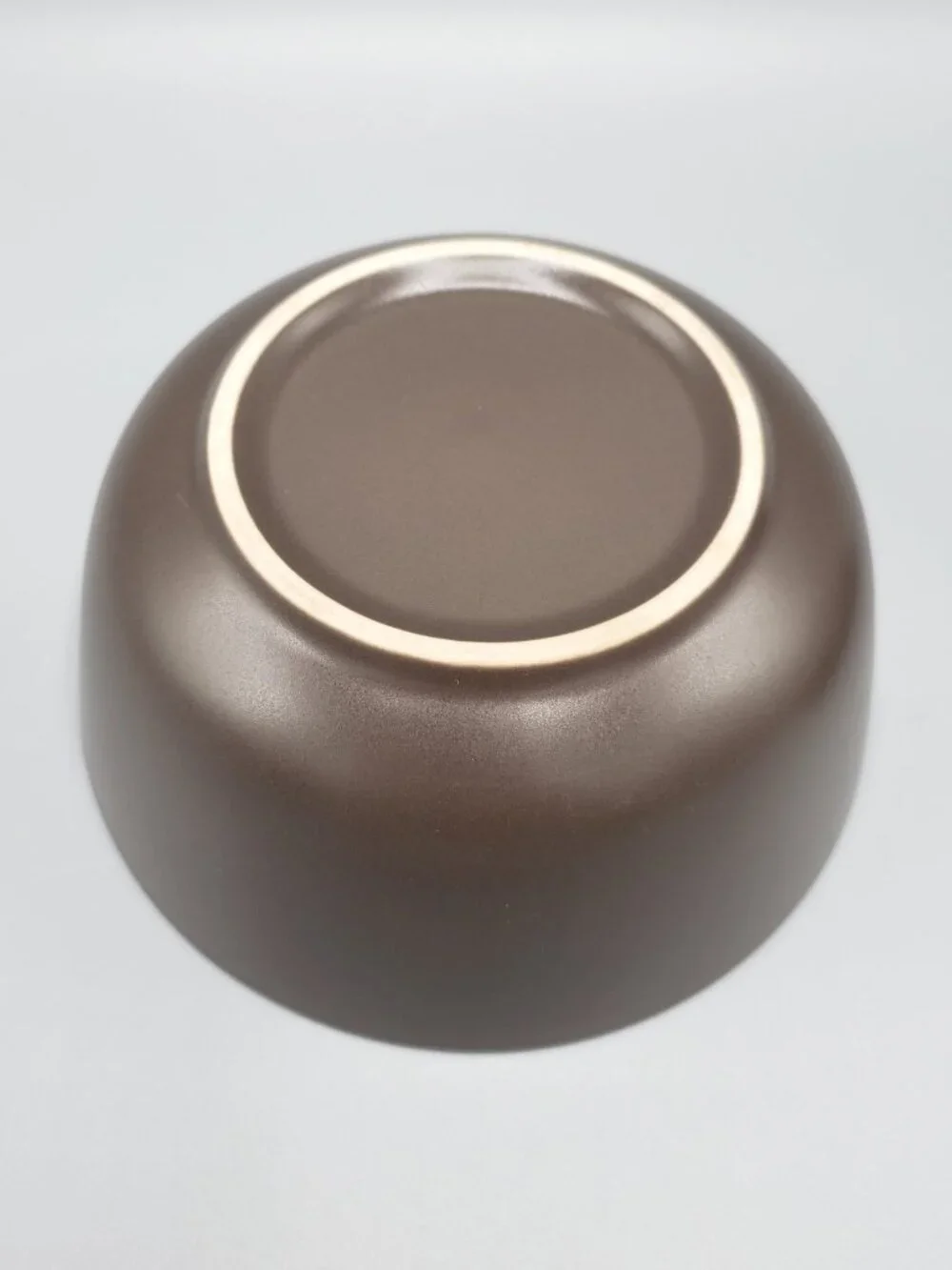 Set of 2 IKEA Dinera 12011 Matte Brown Round Cereal Soup Bowls 5-3/4